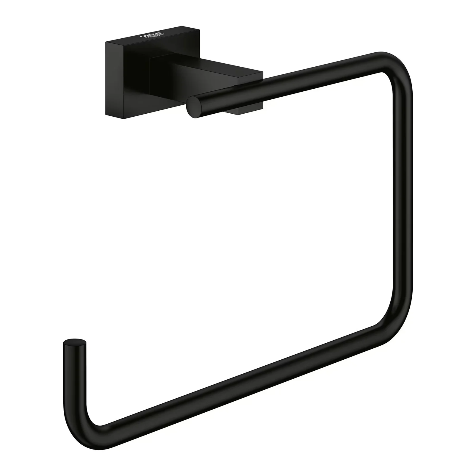 Grohe Essentials Cube 405102431 8" Towel Ring in Matte Black