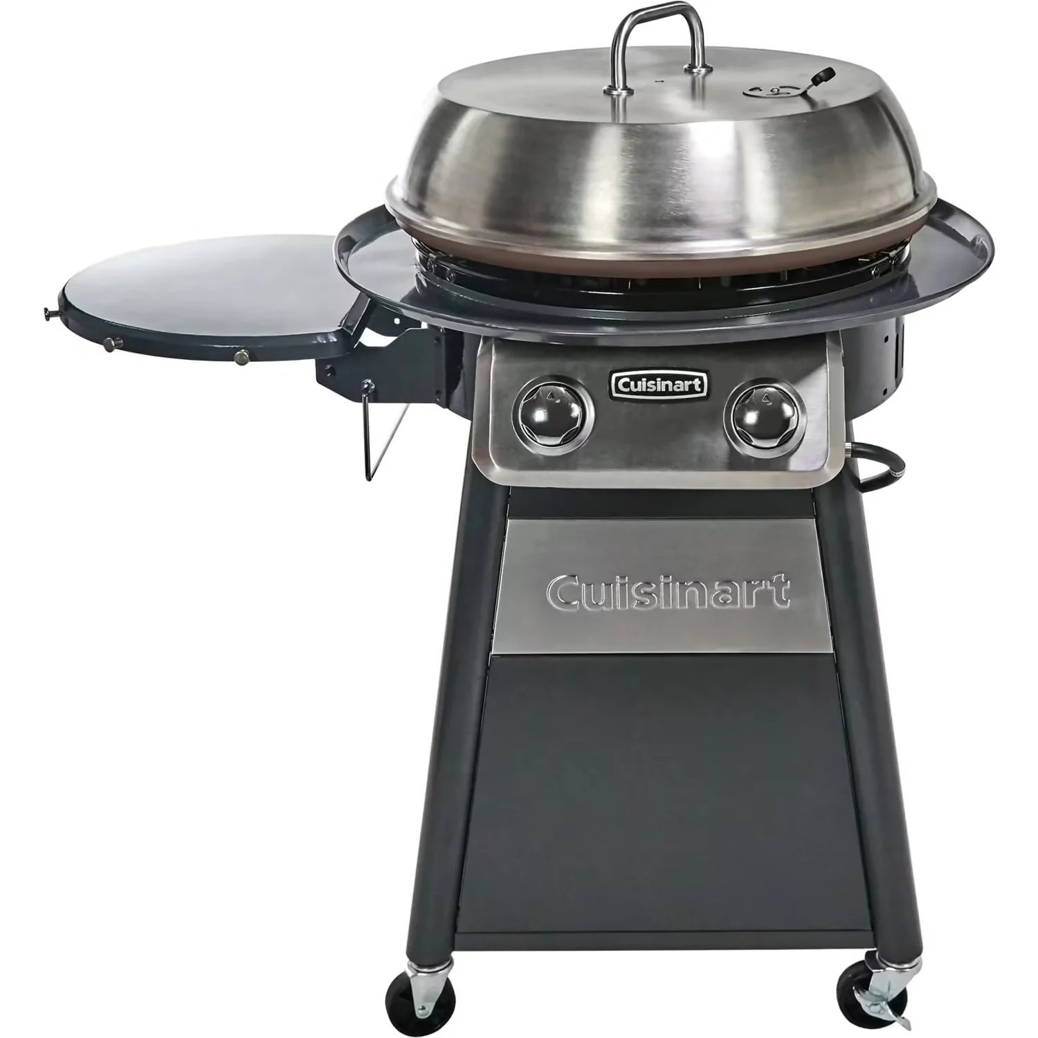 22-In. Diameter Deluxe Outdoor Griddle Cooking Center with 1 Folding Prep Table and Paper Towel Holder